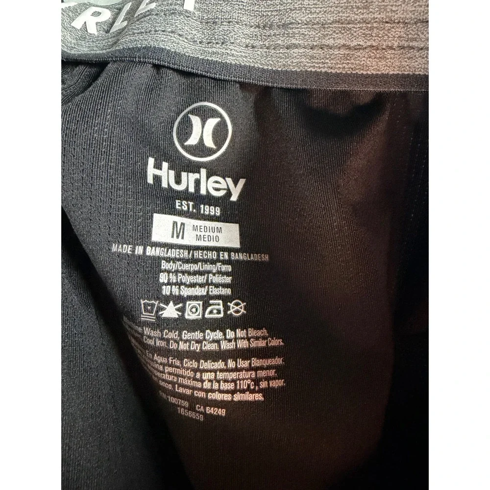 Hurley Mens Colorblock Board Shorts Red White Blue Ombre Swim Trunks Size Medium
